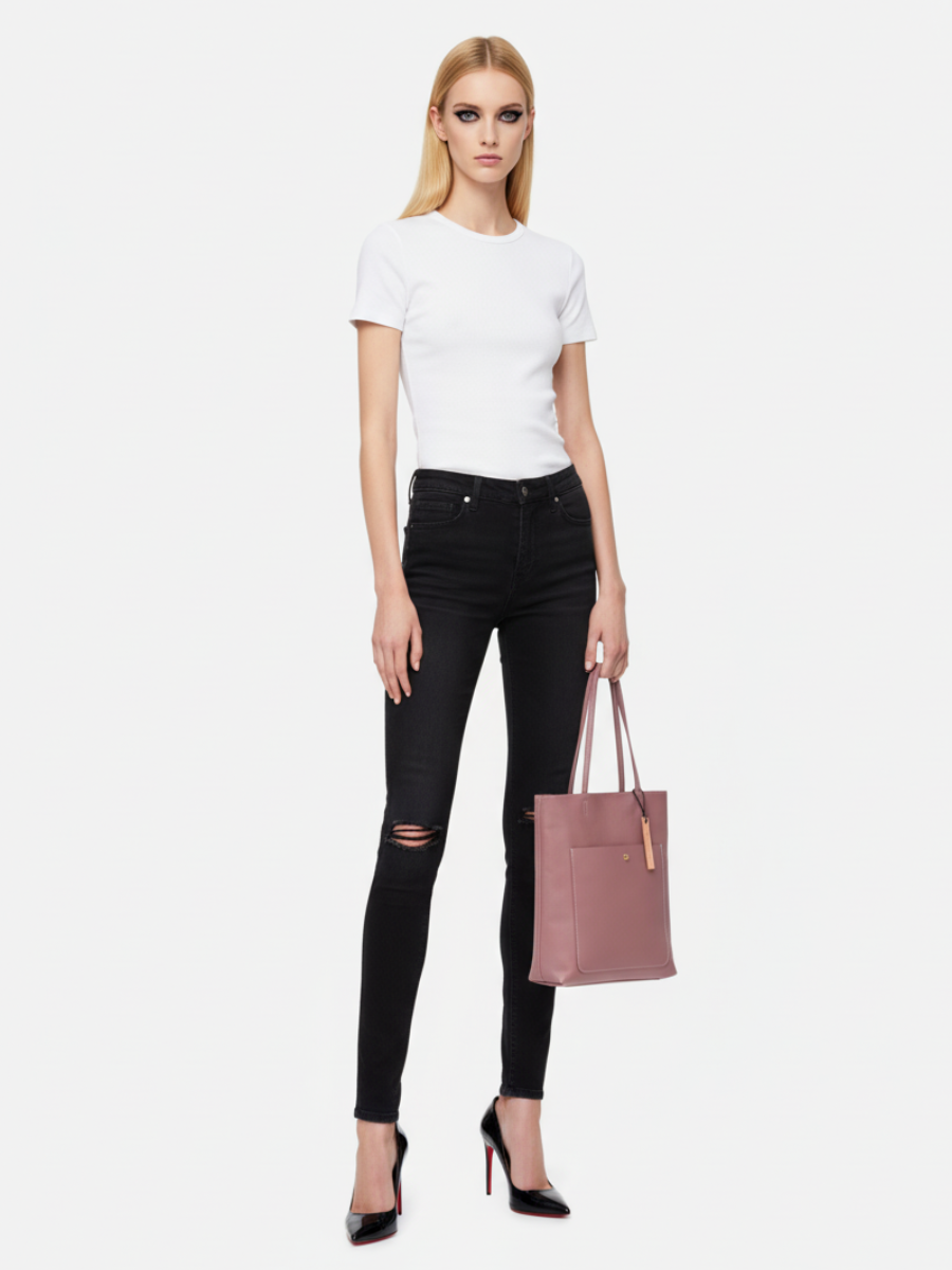 Tote Bag Média Kangaroo em Couro Lótus