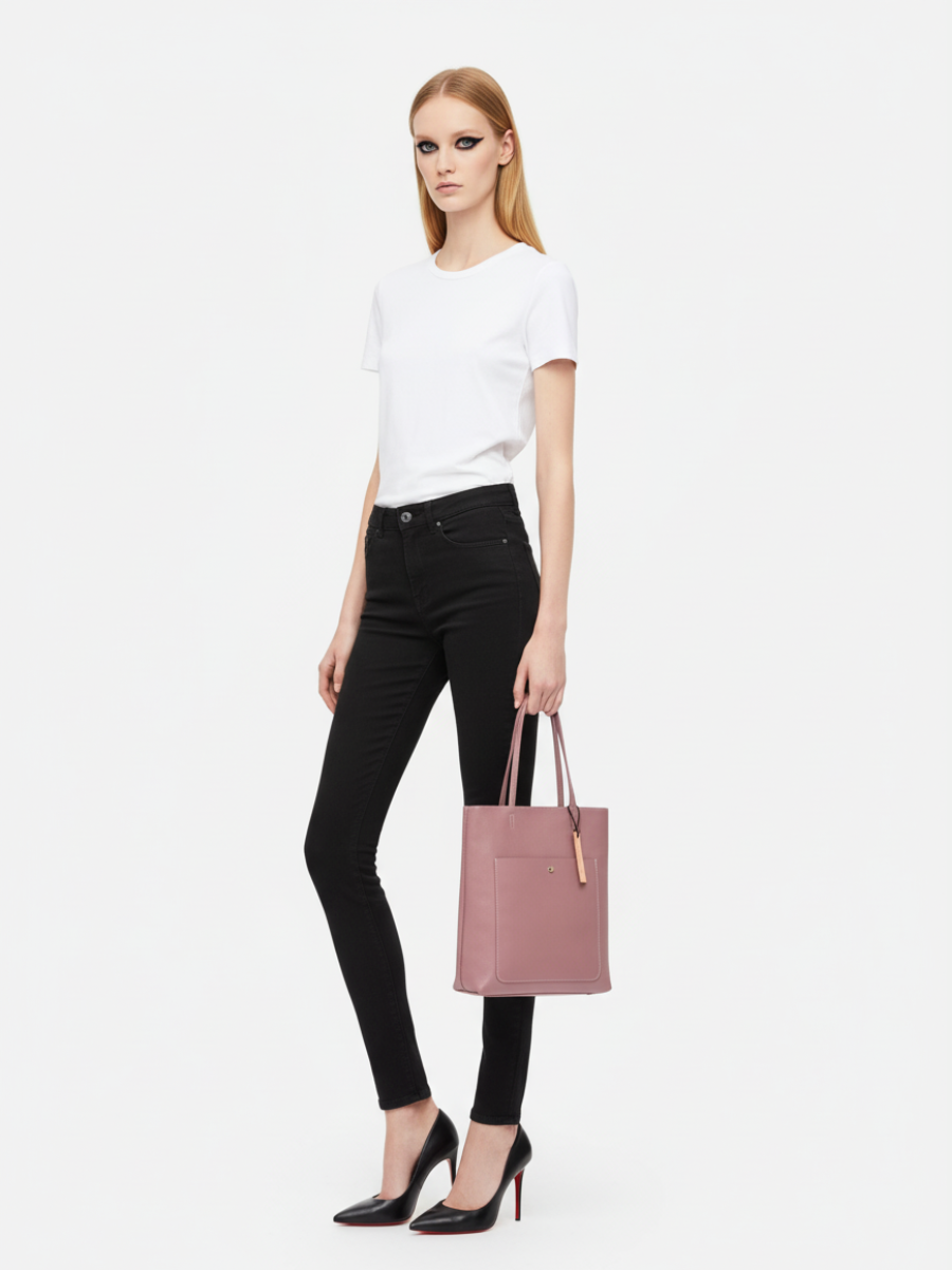 Tote Bag Média Kangaroo em Couro Lótus