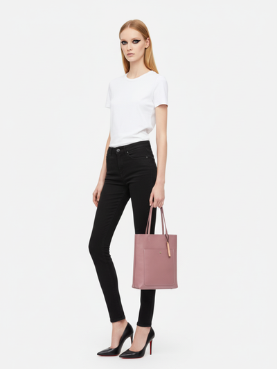 Tote Bag Média Kangaroo em Couro Lótus