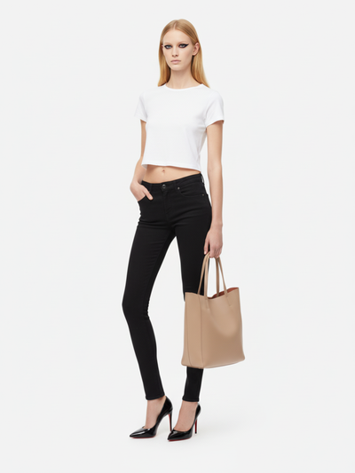 Tote Bag Bongo Pequena em Couro Argila