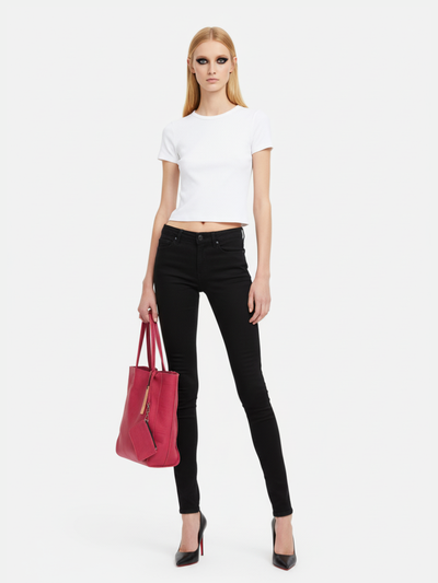 Tote Bag Média Symmetry em Couro Lótus Shock